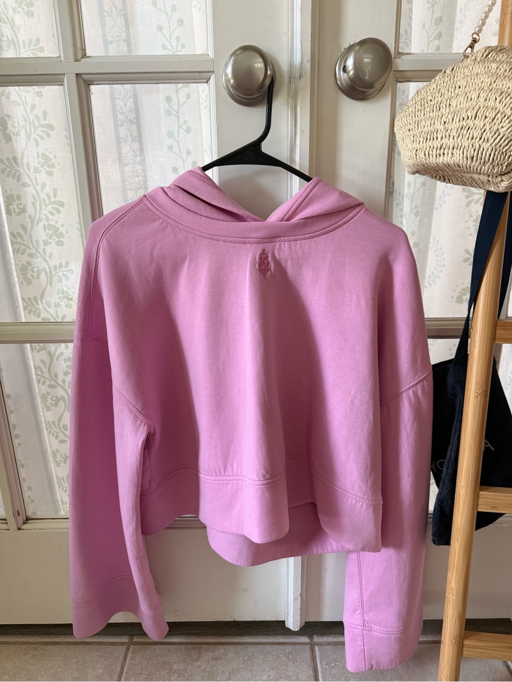FP Movement by Free People Cropped Lavender-Pink Hoodie